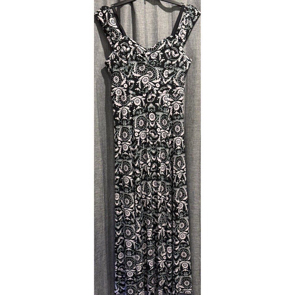 Eva Mendes Black Lght Pink Sleeveless Stretch Long Maxi Dress Sz XL Slit/ Straps